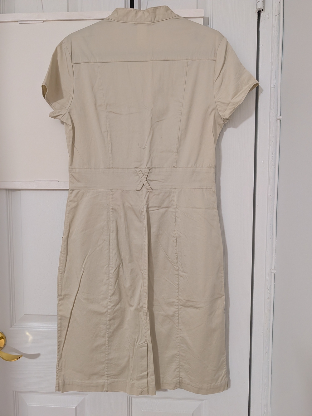 H&M Cream Button-Front Dress - Picture 2 of 3